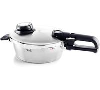 Fissler Vitavit Premium Olla a presión de 1,8 L y 18 cm de diámetro, acero inoxidable, 4 niveles de cocción, incluye accesorio de cocción al vapor, inducción