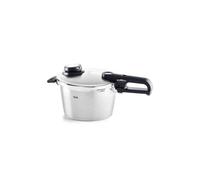 Fissler Vitavit Premium Olla a presión de 4,5 L y 22 cm de diámetro, acero inoxidable, 4 niveles de cocción, incluye accesorio de cocción al vapor, inducción