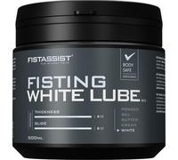 Fist assist Fisting White Lube, Gel Blanco Ultraespeso a Base de Agua, 500 ml, Compatible con Látex, Vegano