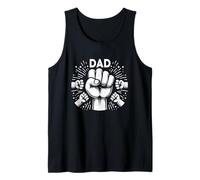 Fist Bump Papá De Cuatro Padre De 4 Papi Feliz Día Del Padre Camiseta sin Mangas