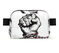Fist Chain Brotherhood - Riñonera impermeable para hombres y mujeres, riñonera ajustable para viajes, bolsa cruzada ligera para correr y gimnasio