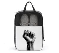 Fist Held Up - Bolsa de zapatos simple para viajes, uso diario, bolsa de almacenamiento antipolvo para zapatos de golf