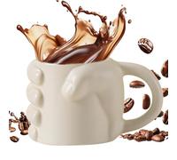 Fist Novelty Coffee Mugs - Funny Ceramic Cup, Gift Mug for Men Women | Desk Decoration Ceramic Mug, Cool Reusable Drinkware for Home Decor, Tea, Juice, Milk, Restaurant, Christmas, Birthday