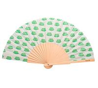 FISURA Abanico Original con Estampado Accesorio de Viaje-Billetera, Gelatinas, Verde, Standard Unisex Adulto