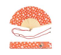 FISURA Abanico Original con Estampado de Corazones Velo, Standard Unisex Adulto