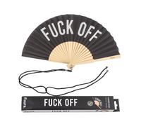 Fisura - Abanico original con mensaje F*uck off. Abanico de madera moderno y gracioso