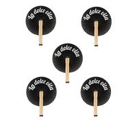 Fisura - Abanico plegable “All you need is love”. Abanico plegable papel. Abanico pai pai blanco con mensaje. Abanico boda para invitados. Regalo fiesta o ceremonias.1 unidad.