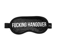 FISURA - Antifaz gel frio “F*cking Hangover”. Antifaz frío para ojos negro. Máscara de gel para ojos hinchados y antiojeras. Máscara de ojos refrescante con mensaje. 18,5 cm x 9 cm