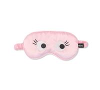 Fisura - Antifaz para dormir “ojos” rosa. Antifaz para dormir suave para ojos. Máscara de dormir original con goma elástica. Regalo para viajeros. 20 x 10 cm.