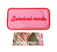 Fisura - Bolsa de gel caliente o frio. Bolsa con perlas de gel caliente o frías. Almohadilla térmica menstrual. Contracturas y lesiones. Regalo para mujeres. (Survival mode, rosa)