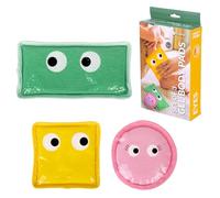 Fisura - Bolsa de gel para lesiones “Ojos” 3 unidades. Bolsa para frio o calor original. Compresa fría para terapia de frío y calor. Almohadillas de gel reutilizables para dolor.