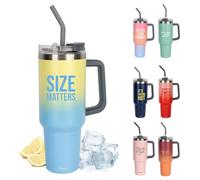 Fisura - Botella de agua térmica 1,2 litros Botella térmica grande. Botella de acero inoxidable. Sin BPA. 24 horas frío / 12 horas calor. Con pajita incluida. 9,8 cm x 27,8 cm (Size, amarillo)