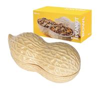 Fisura - Bowl para aperitivos. Cuenco aperitivo original. Plato para snacks con forma de cacahuete. Bowl cacahuete. Bol para frutos secos. 20 x 12 centímetros.… (Cacahuete)