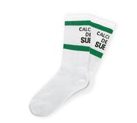 Fisura - Calcetines originales unisex “De la suerte” blanco y verde. Calcetines de la suerte para regalo. Composición: algodón y poliéster. Talla 38-45