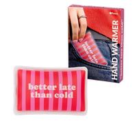 Fisura - Calentador de Manos Original “Better Late”. Mini calienta Manos Gel Original. Calentador de Bolsillo Reutilizable. Actividades al Aire Libre. 1 Unidad.