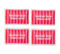 Fisura - Calentador de Manos Original “Better Late”. Mini calienta Manos Gel Original. Calentador de Bolsillo Reutilizable. Actividades al Aire Libre. 4 Unidades