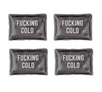 Fisura - Calentador de Manos Original Mini calienta Manos Gel Original. Calentador de Bolsillo Reutilizable. Actividades al Aire Libre. (4 Unidades Cold, Negro)