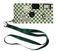 Fisura - Cámara de un Solo Uso Original “Say Cheese”. Cámara desechable con Flash. 17 exposiciones en Blanco y Negro. Colgador Incluido. Ideal para Boda o Fiestas