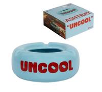 Fisura - Cenicero azul con mensaje "Uncool”. Cenicero original.