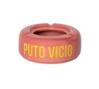 Fisura - Cenicero original. Cenicero con mensaje. Cenicero para cocina. Cenicero exterior o interior de cerámica. (Rosa, Español)