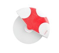 FISURA - Cortador de pizza original. Cortapizza con rueda divertido. Cuchillo para pizza de acero inoxidable y ABS. Medidas: 7,5 x 5,5 centímetros. (Seta, rojo)
