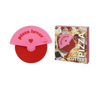Fisura - Cortador de pizza original "pizza lover". Cortapizza con rueda divertido. Cuchillo para pizza de acero inoxidable y ABS. Medidas: 7,5 x 5,5 centímetros.