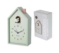 Fisura - Despertador Cuco casita Menta. Despertador analógico Original. Despertador de Agujas con botón de Snooze y luz. 3 Pilas AA (no Incluidas)