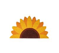 Fisura - Doormat House Entrance Rainbow Made Of Coconut With Pvc Anti-Slip Backing. Original Outdoor Doormat. Hand Painted. Measurements:70 cm X 40 cm, LJJY-KK, Sunflower, Yellow, 1 * 70 cm (Semic