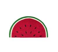 Fisura - Doormat House Entrance Rainbow Made Of Coconut With Pvc Anti-Slip Backing. Original Outdoor Doormat. Hand Painted. Measurements:70 cm X 40 cm, LJJY-KK, Watermelon, Red, 1 * 70 cm (Semicir