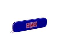 Fisura - Estuche de Silicona Original “Ciao”. Estuche de Multiusos de Silicona Azul. Tacto Suave y Flexible. Portabolígrafos de Mesa con Cremallera. 20 cm x 5 cm