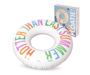 Fisura - Flotador Hinchable Original “Hotter Than Last Summer”. Flotador 120 cm con válvula de Seguridad para inflado y desinflado rápido. Anillo de natación Piscina o Playa.