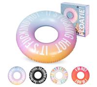 Fisura - Flotador Hinchable Original “I'm f*cking Hot” Degradado. Flotador 115 cm con válvula de Seguridad para inflado y desinflado rápido. Anillo de natación Piscina o Playa.
