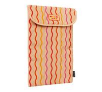 Fisura - Funda para portátil de hasta 15” Original con Mensaje “no me da la Vida”. Funda Protectora Acolchada. Bolsa de Transporte para Ordenador con Cierre con Velcro y Bolsillos Interiores.