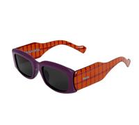 Fisura - Gafas de sol mujer originales "Bajo control". Gafas de sol polarizadas para mujer morado y naranja. Incluye gamuza, estuche y caja metálica. Regalo original.