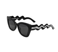Fisura - Gafas de sol mujer originales “La dolce vita”. Gafas de sol polarizadas para mujer negras y blancas. Incluye gamuza, estuche y caja metálica. Regalo original.