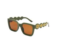 Fisura - Gafas de sol mujer originales “my good luck”. Gafas de sol polarizadas para mujer verde. Incluye gamuza, estuche y caja metálica. Regalo ideal.