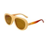 Fisura - Gafas de sol mujer originales “No me da la vida”. Gafas de sol polarizadas para mujer amarillas. Incluye gamuza, estuche y caja metálica. Regalo original.