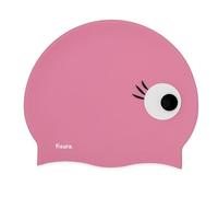 Fisura - Gorro de natación Rosa con Estampado de Ojos. Gorro de Piscina Mujer Original Unisex de Silicona Suave, elástico y cómodo. Accesorio de Verano Divertido.