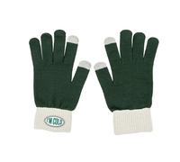 Fisura - Guantes de invierno gris y verde “I’m cold”. Guantes de invierno para hombre originales. Guantes cálidos de pantalla táctil. Guantes térmicos para frío.