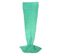 Fisura HM0502 Manta Sirena Verde Menta 180x90cm 600gr Cola Sirenita Adulto Mujer Super Suave