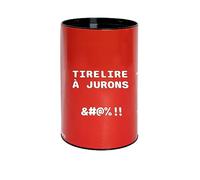 Fisura - Hucha Original con Mensaje .Hucha Grande para Adultos de Acero.Hucha Lata para Regalo. (XXL Jurons, Rojo)