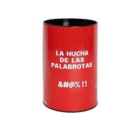 Fisura - Hucha Original con Mensaje .Hucha Grande para Adultos de Acero.Hucha Lata para Regalo. (XXL Palabrotas, Rojo)