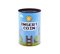 FISURA - Hucha Original XL 'Insert Coin' de Acero Azul y Verde - 20 x 20 x 13 cm