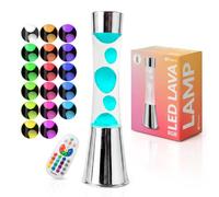 Fisura - Lámpara de lava LED RGB con mando. 17 colores. Lámpara original.