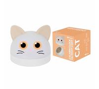 Fisura - Luz Nocturna Infantil Gato. Reloj Despertador con luz Nocturna para niños. Reloj con Pantalla LED. Quitamiedos con Brillo Ajustable. Regalo Infantil Original.