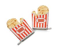 Fisura – Manoplas de horno estampadas – Algodón y poliéster – 14x30 cm – Palomitas, rojo