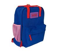 Fisura - Mochila de viaje azul Ciao. Mochila de mujer con bolsillo antirrobo y gran capacidad. Ideal como mochila para viajes, ciudad y uso diario. 13 L. 38 x 27 x 13 cm