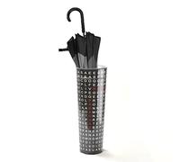 Fisura - Paragüero Original Negro. Soporte de Paraguas Sopa de Letras. Paragüero de Metal de 50 centímetros de Alto y 25 de diámetro. Capacidad: 6-7 Paraguas.