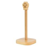FISURA - Portarrollos Cocina Forma Huella de Gato. Portarollo Original para Papel de Cocina. Soporte de Rollo de Cocina Fabricado en Madera. 13 x 30