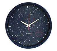 Fisura - Reloj de pared original. Reloj de cocina moderno. Reloj de pared. 30 centímetros de diámetro. ABS y cristal. 1 pila AA. (Galaxy, azul)